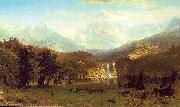 Albert Bierstadt The Rocky Mountains, Lander Peak Spain oil painting artist